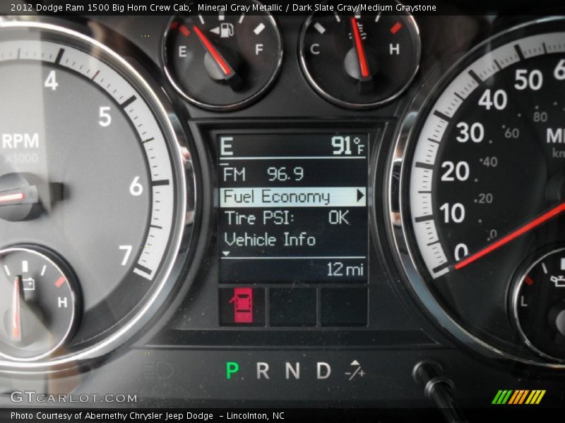 Mineral Gray Metallic / Dark Slate Gray/Medium Graystone 2012 Dodge Ram 1500 Big Horn Crew Cab