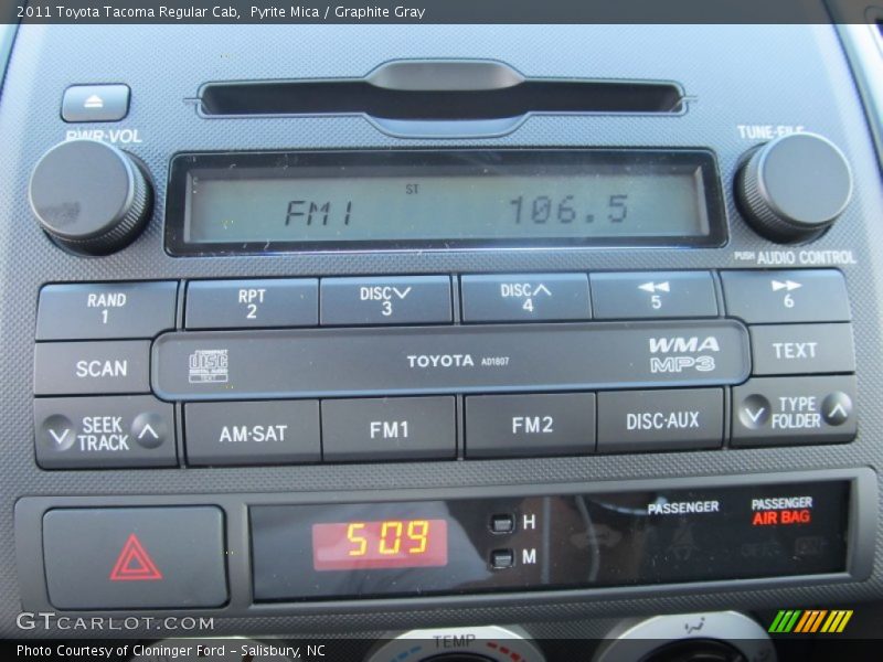 Pyrite Mica / Graphite Gray 2011 Toyota Tacoma Regular Cab