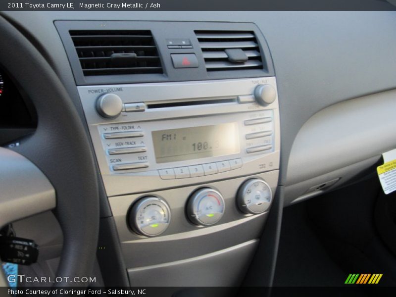 Magnetic Gray Metallic / Ash 2011 Toyota Camry LE