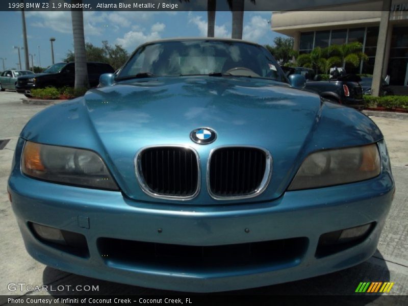 Atlanta Blue Metallic / Beige 1998 BMW Z3 1.9 Roadster