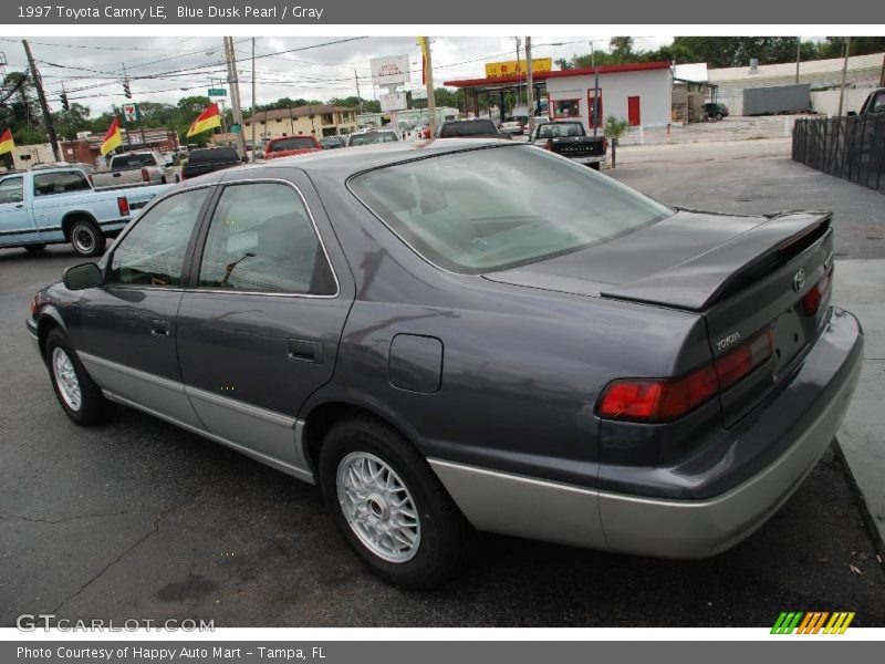 Blue Dusk Pearl / Gray 1997 Toyota Camry LE