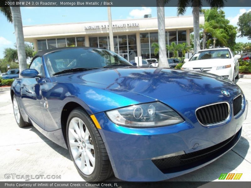 Montego Blue Metallic / Black 2008 BMW Z4 3.0i Roadster