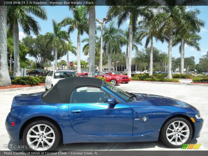 Montego Blue Metallic / Black 2008 BMW Z4 3.0i Roadster