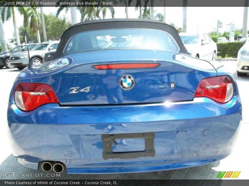 Montego Blue Metallic / Black 2008 BMW Z4 3.0i Roadster