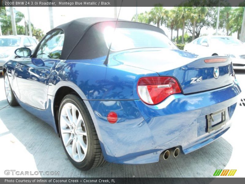 Montego Blue Metallic / Black 2008 BMW Z4 3.0i Roadster