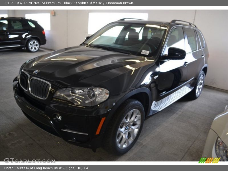 Black Sapphire Metallic / Cinnamon Brown 2012 BMW X5 xDrive35i Premium