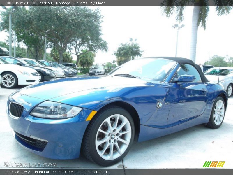Montego Blue Metallic / Black 2008 BMW Z4 3.0i Roadster