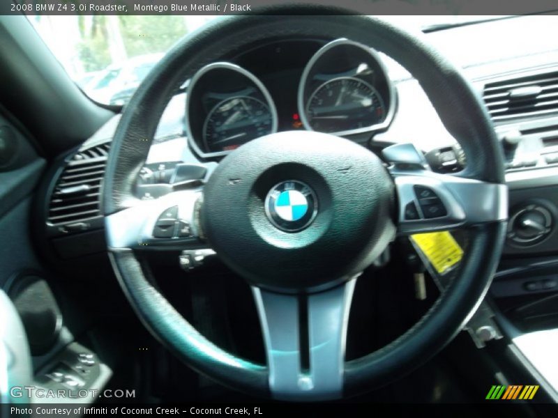 Montego Blue Metallic / Black 2008 BMW Z4 3.0i Roadster