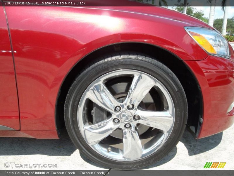 Matador Red Mica / Black 2008 Lexus GS 350