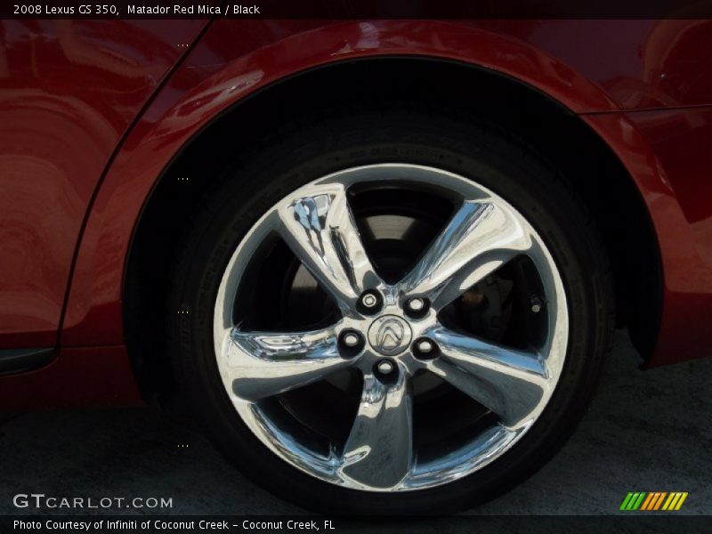 Matador Red Mica / Black 2008 Lexus GS 350