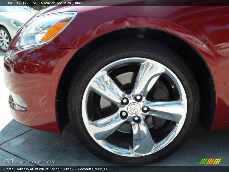 Matador Red Mica / Black 2008 Lexus GS 350