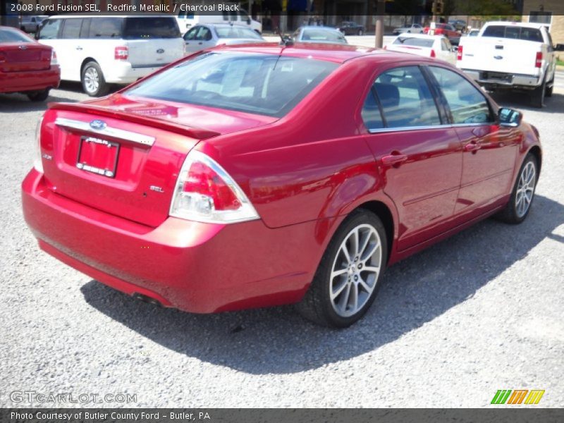 Redfire Metallic / Charcoal Black 2008 Ford Fusion SEL