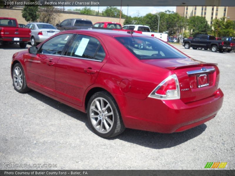 Redfire Metallic / Charcoal Black 2008 Ford Fusion SEL