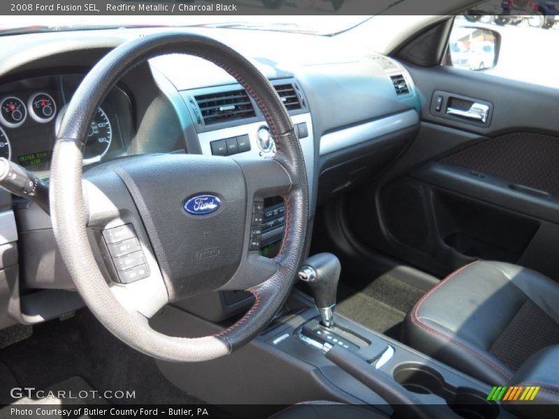 Redfire Metallic / Charcoal Black 2008 Ford Fusion SEL