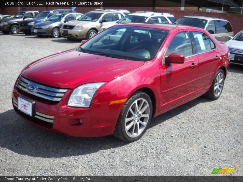 Redfire Metallic / Charcoal Black 2008 Ford Fusion SEL