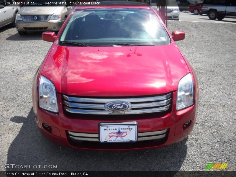 Redfire Metallic / Charcoal Black 2008 Ford Fusion SEL