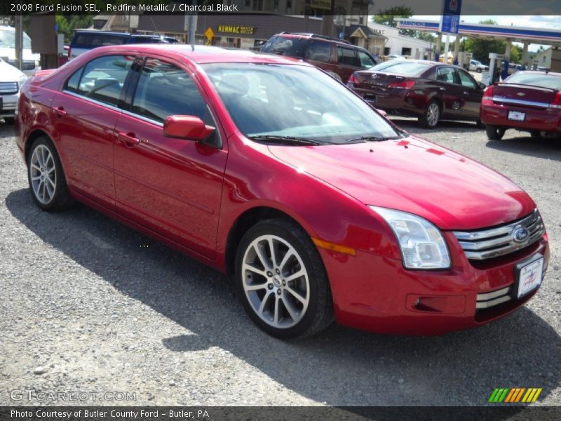 Redfire Metallic / Charcoal Black 2008 Ford Fusion SEL
