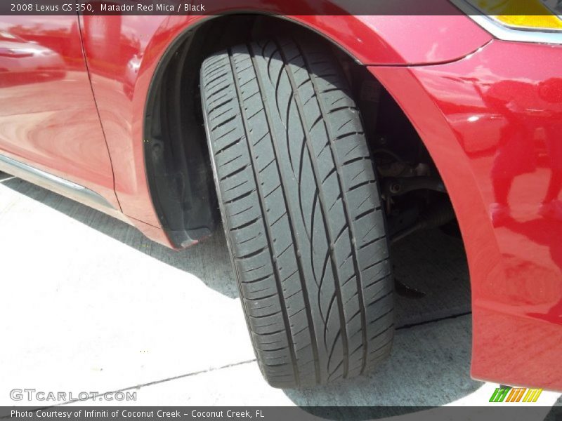 Matador Red Mica / Black 2008 Lexus GS 350