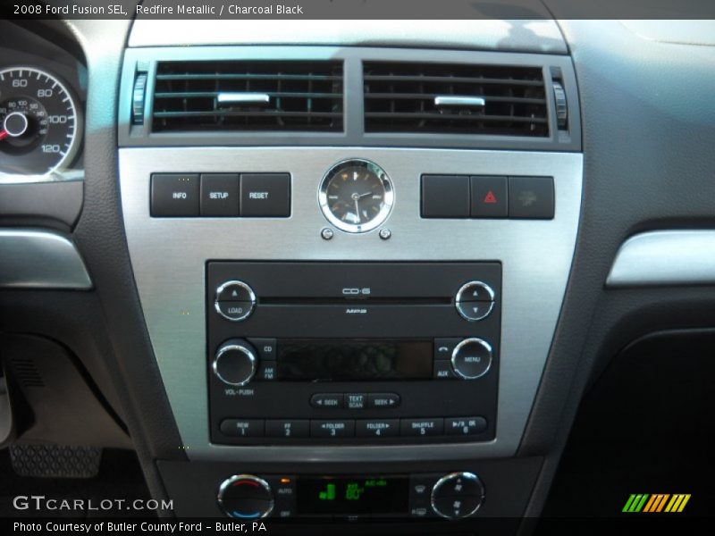 Redfire Metallic / Charcoal Black 2008 Ford Fusion SEL