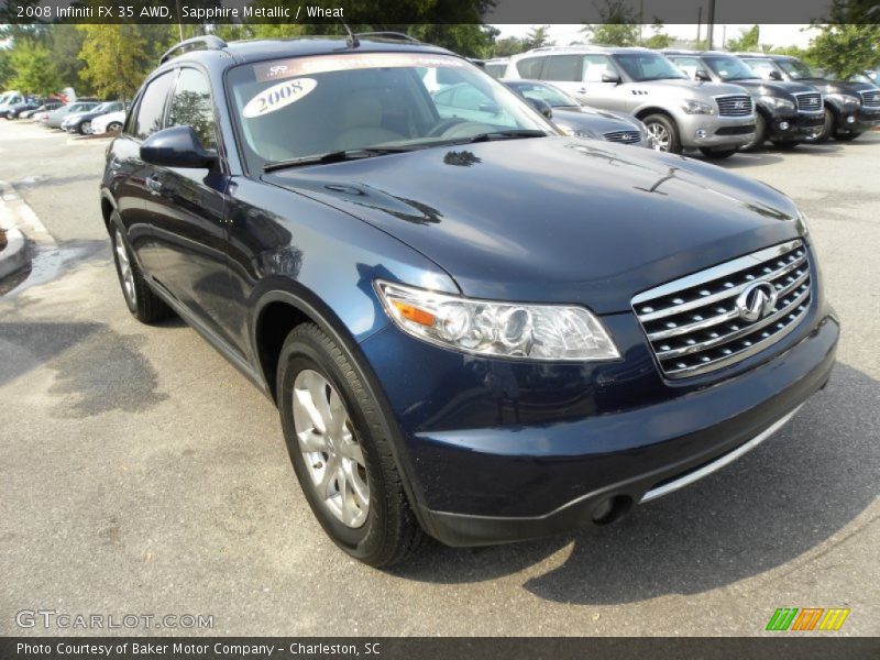 Sapphire Metallic / Wheat 2008 Infiniti FX 35 AWD