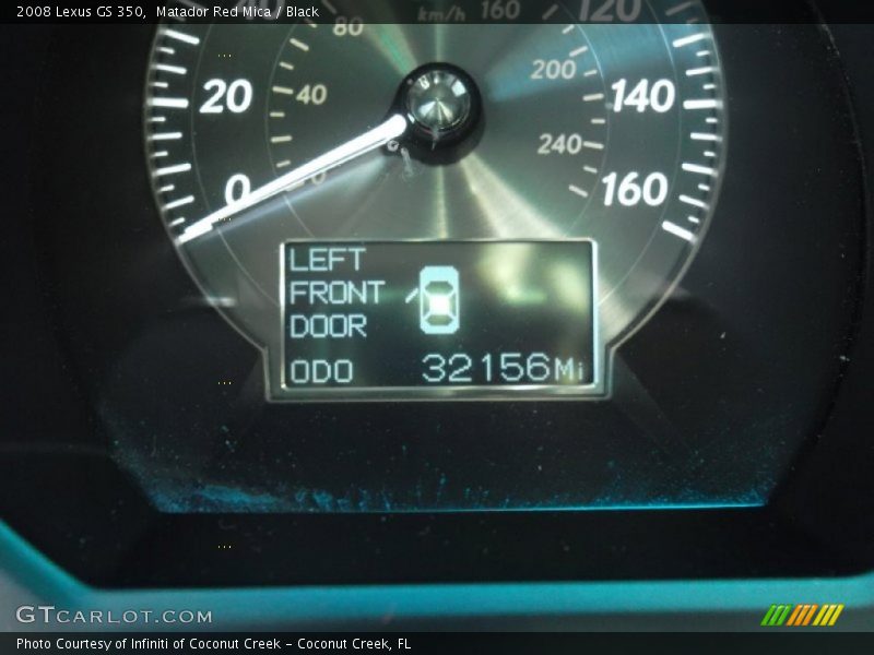 Matador Red Mica / Black 2008 Lexus GS 350