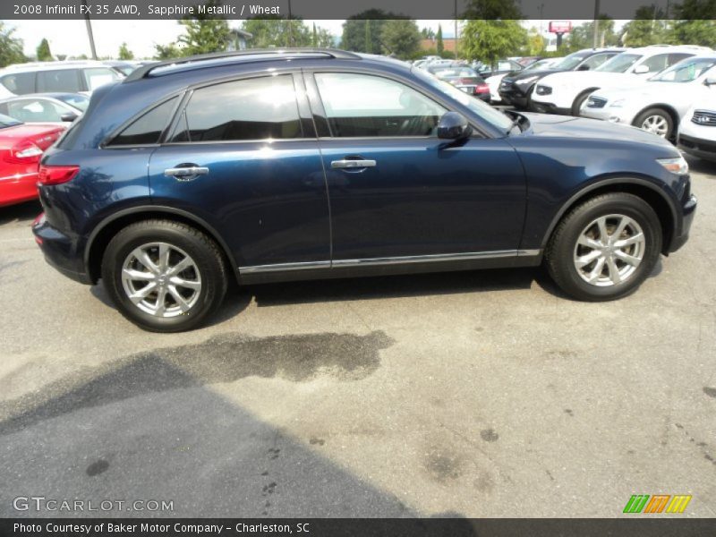 Sapphire Metallic / Wheat 2008 Infiniti FX 35 AWD