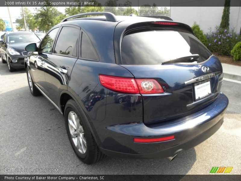 Sapphire Metallic / Wheat 2008 Infiniti FX 35 AWD