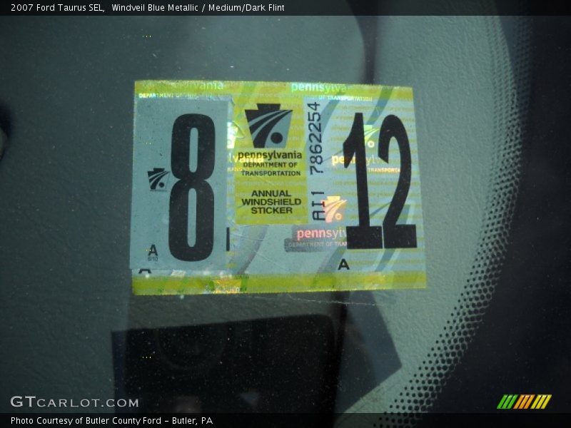 Windveil Blue Metallic / Medium/Dark Flint 2007 Ford Taurus SEL