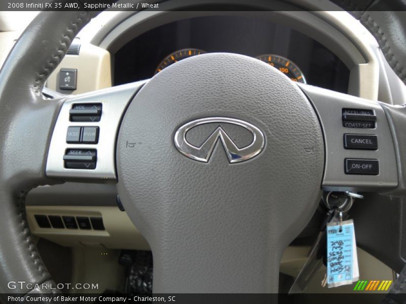 Sapphire Metallic / Wheat 2008 Infiniti FX 35 AWD
