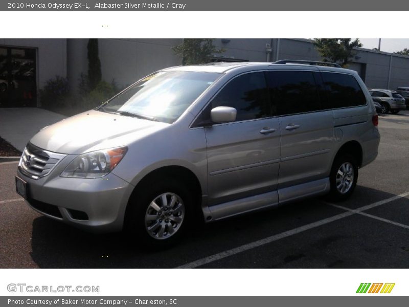 Alabaster Silver Metallic / Gray 2010 Honda Odyssey EX-L
