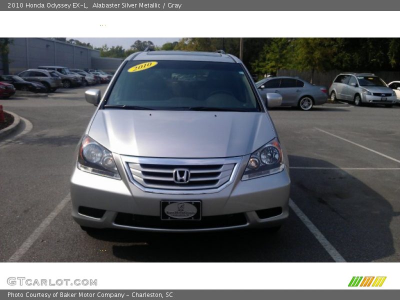 Alabaster Silver Metallic / Gray 2010 Honda Odyssey EX-L