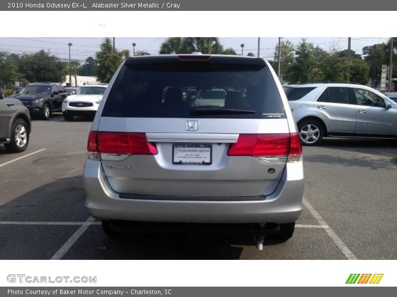 Alabaster Silver Metallic / Gray 2010 Honda Odyssey EX-L