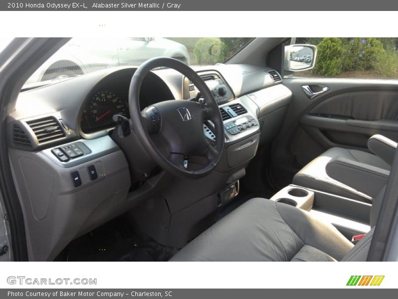 Alabaster Silver Metallic / Gray 2010 Honda Odyssey EX-L
