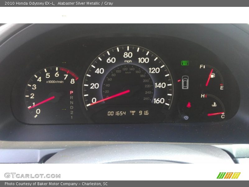 Alabaster Silver Metallic / Gray 2010 Honda Odyssey EX-L