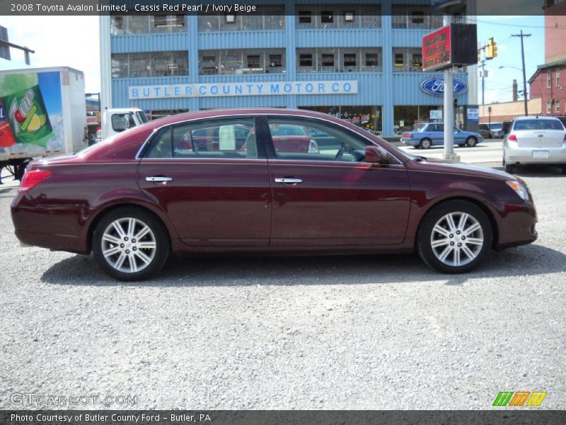Cassis Red Pearl / Ivory Beige 2008 Toyota Avalon Limited