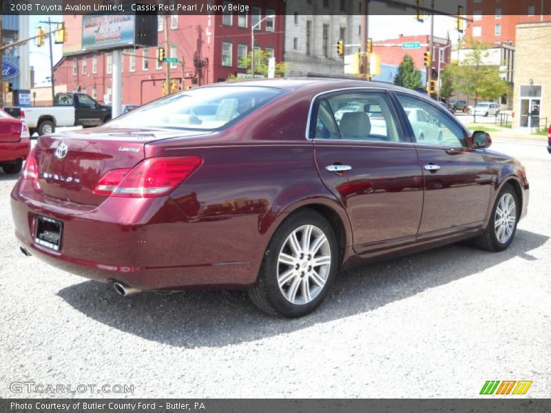 Cassis Red Pearl / Ivory Beige 2008 Toyota Avalon Limited