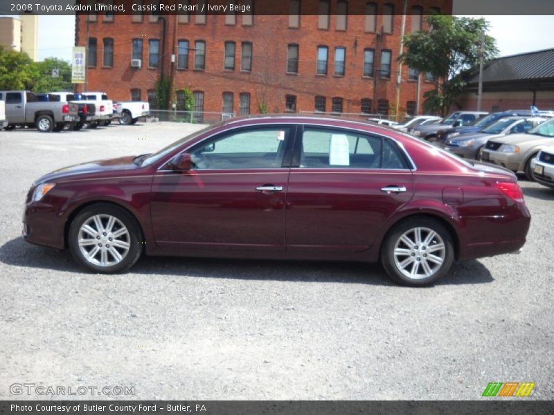 Cassis Red Pearl / Ivory Beige 2008 Toyota Avalon Limited