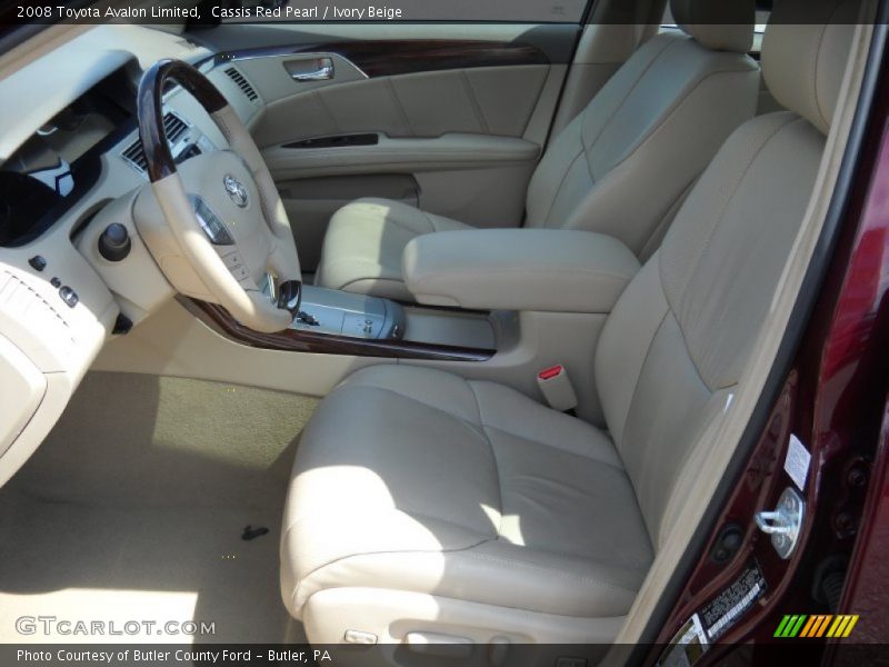 Cassis Red Pearl / Ivory Beige 2008 Toyota Avalon Limited