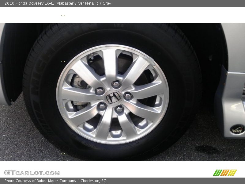 Alabaster Silver Metallic / Gray 2010 Honda Odyssey EX-L