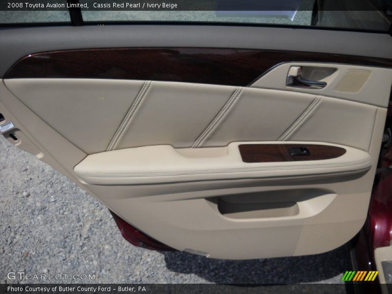 Cassis Red Pearl / Ivory Beige 2008 Toyota Avalon Limited
