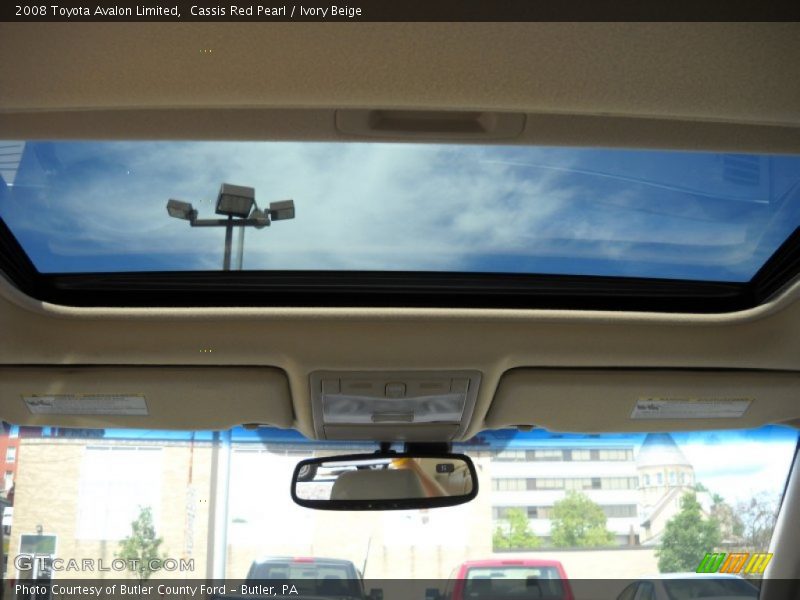 Cassis Red Pearl / Ivory Beige 2008 Toyota Avalon Limited