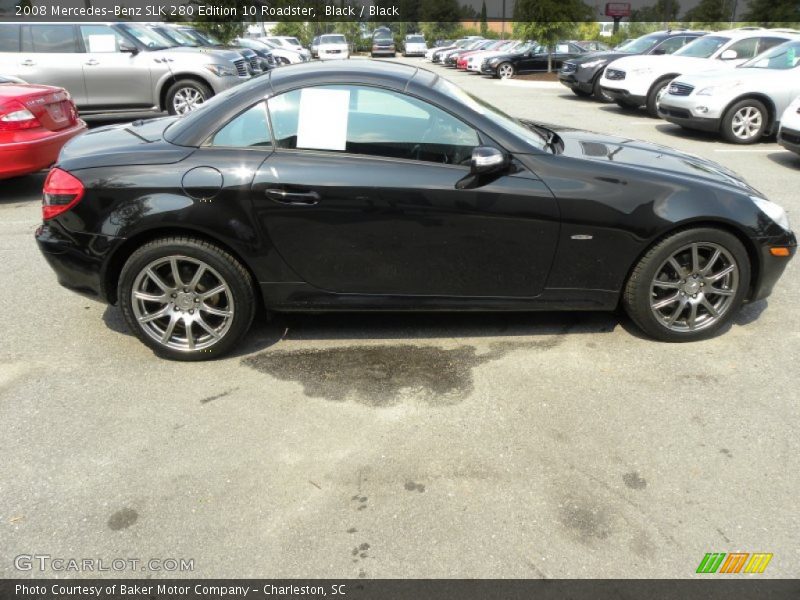 Black / Black 2008 Mercedes-Benz SLK 280 Edition 10 Roadster