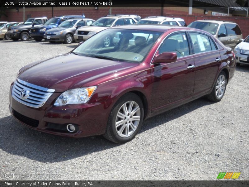 Cassis Red Pearl / Ivory Beige 2008 Toyota Avalon Limited