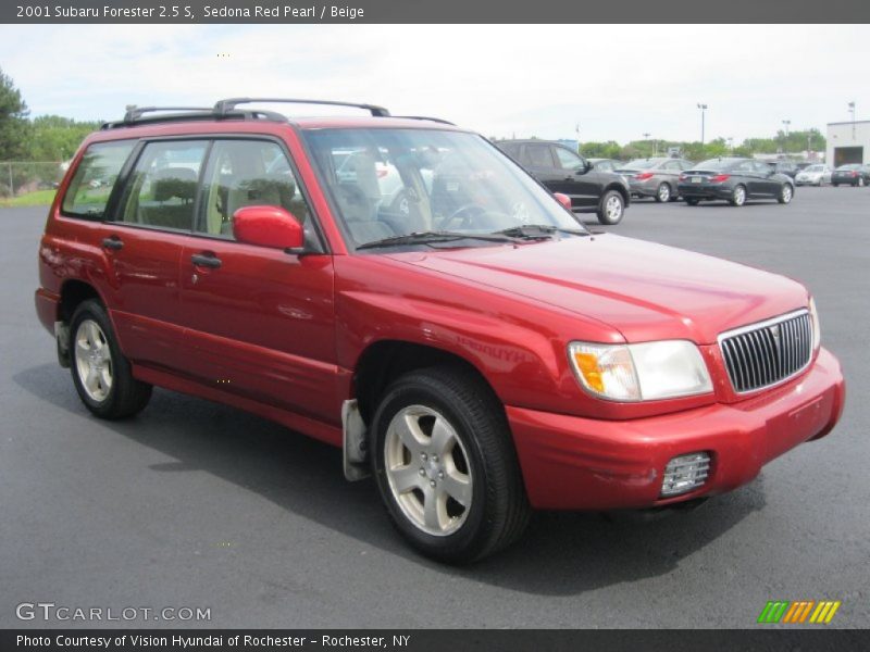 Sedona Red Pearl / Beige 2001 Subaru Forester 2.5 S