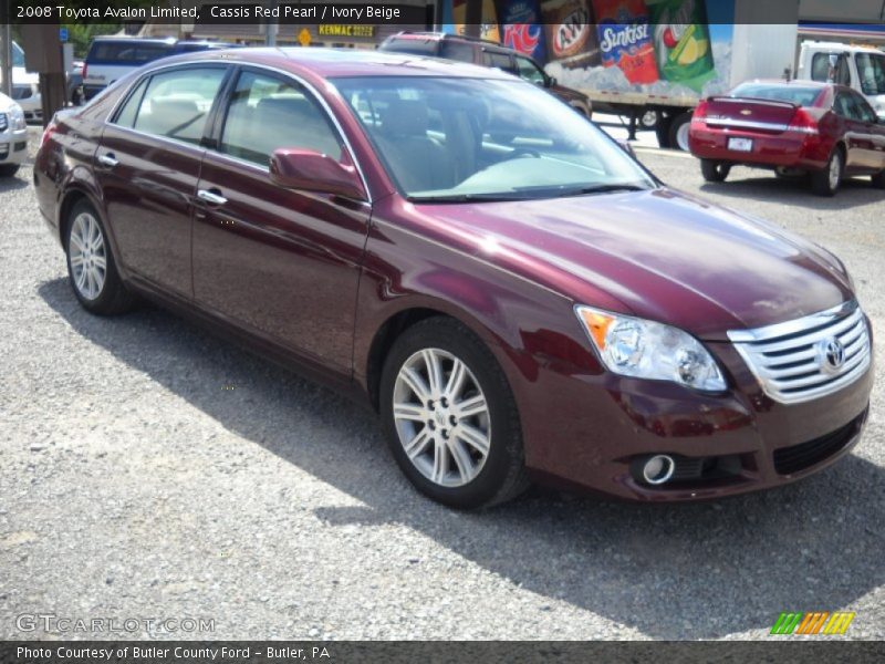 Cassis Red Pearl / Ivory Beige 2008 Toyota Avalon Limited