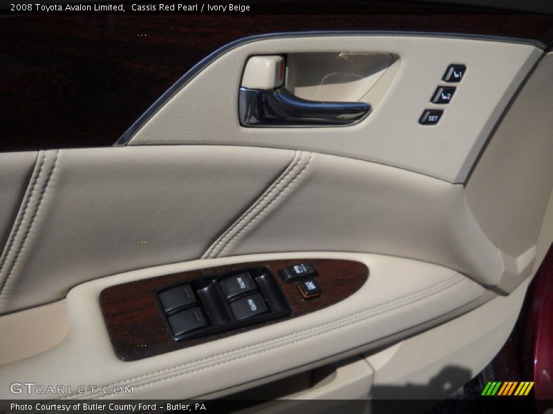 Cassis Red Pearl / Ivory Beige 2008 Toyota Avalon Limited
