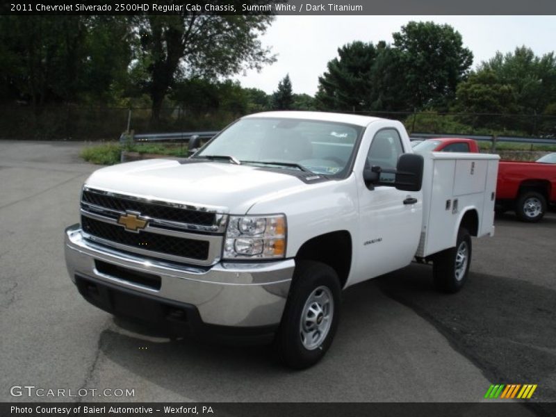 Summit White / Dark Titanium 2011 Chevrolet Silverado 2500HD Regular Cab Chassis