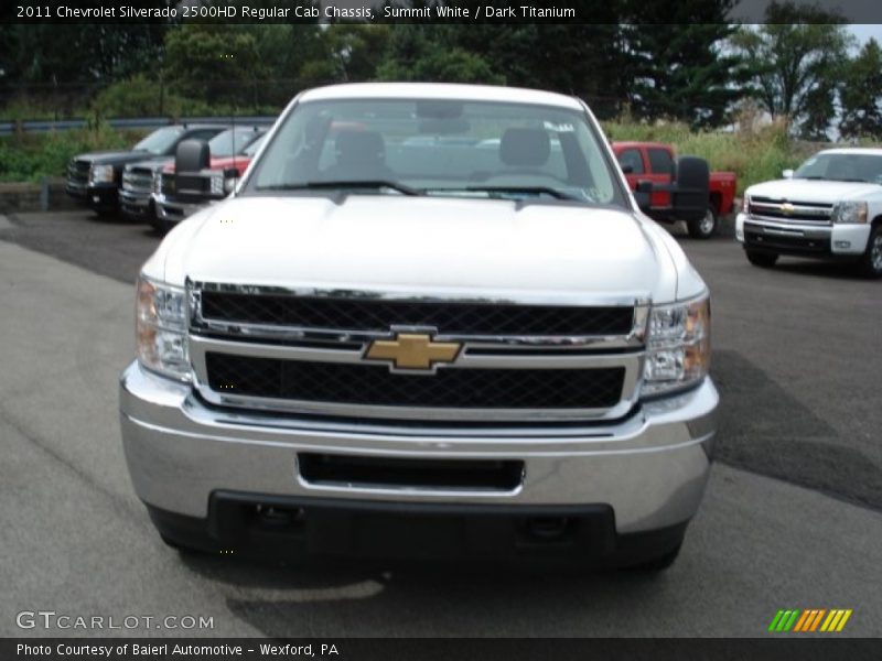 Summit White / Dark Titanium 2011 Chevrolet Silverado 2500HD Regular Cab Chassis