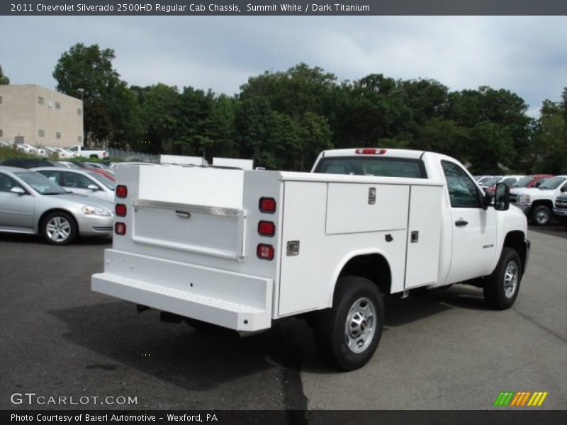 Summit White / Dark Titanium 2011 Chevrolet Silverado 2500HD Regular Cab Chassis