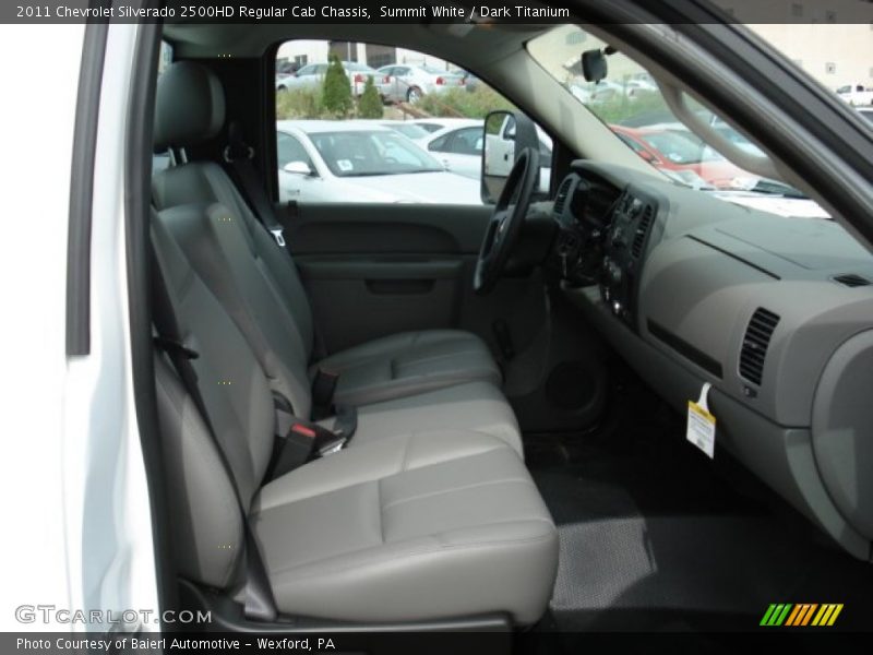 Summit White / Dark Titanium 2011 Chevrolet Silverado 2500HD Regular Cab Chassis